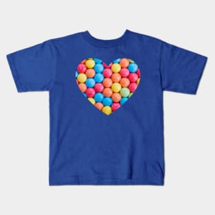 Sweet and Sour Candy Sugar Tarts Photo Heart Kids T-Shirt